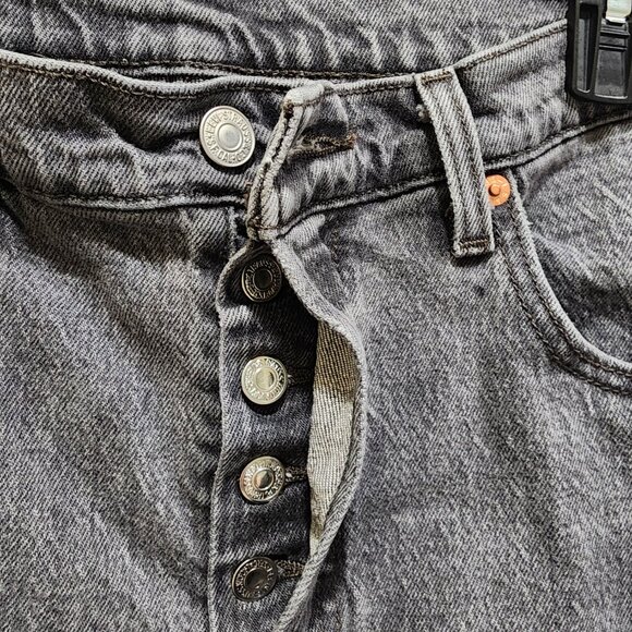 Levi's 502 Premium Women's Gray Straight Fit Jeans W31 L30 Stretch Denim - Picture 7 of 16